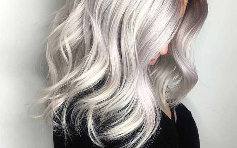 ترکیب رنگ موی پلاتینه نقره ای | محافظت از موهای نقره ای | رنگ موی پلاتینه نقره‌ای
